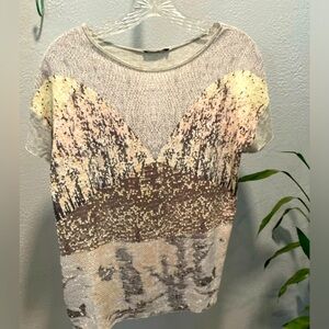 Zara Printed Casual T-Shirt Ladies Small